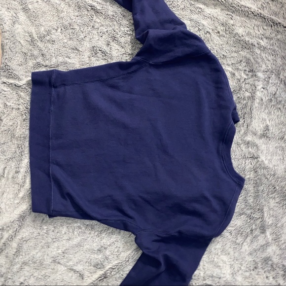 Unisex Champion Crewneck Sweater Navy Blue - Picture 2 of 5